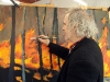 Rodney Swansborough working on his Norvill Entry                             